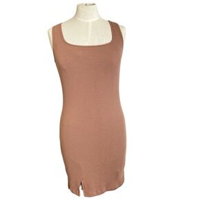 Popilush Brown Bodycon Shapewear Dress Modal
